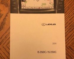 2011 Lexus IS350C & IS250C Navigation System Owner's Manual