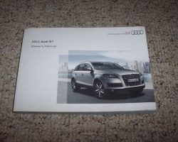 2011 Audi Q7 Owner's Manual