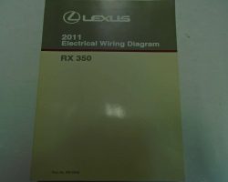 2011 Lexus RX350 Electrical Wiring Diagram Manual