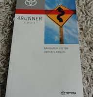 2011 Toyota 4Runner Navigation System Owner's Manual
