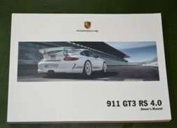 2010 Porsche 911 GT3 RS 4.0 Owner's Manual