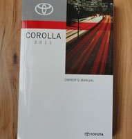 2011 Toyota Corolla Owner Operator User Guide Manual