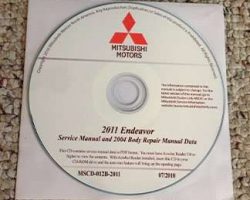2011 Mitsubishi Endeavor Service and Body Repair Manual CD