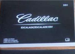 2011 Cadillac Escalade & Escalade ESV Including Navigation Owner's Manual