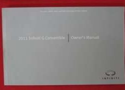 2011 Infiniti G Series Convertible Owner's Manual