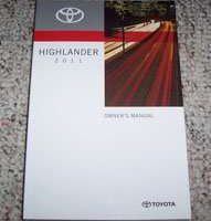 2011 Toyota Highlander Owner's Manual