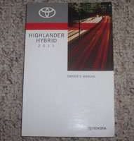 2011 Toyota Highlander Hybrid Owner's Manual