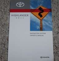 2011 Toyota Highlander Navigation System Owner's Manual