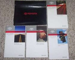 2011 Toyota Highlander Owner's Operator Manual User Guide Set