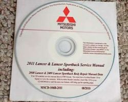 2011 Mitsubishi Lancer & Lancer Sportback Service Manual CD