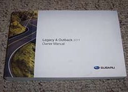 2011 Subaru Legacy & Outback Owner's Manual