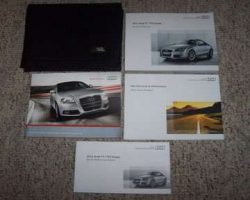 2011 Audi TT & TTS Coupe Owner's Manual Set