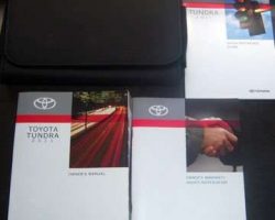 2011 Toyota Tundra Owner's Manual Set