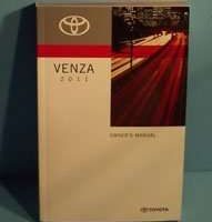 2011 Toyota Venza Owner's Manual