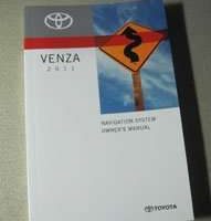 2011 Toyota Venza Navigation System Owner's Manual