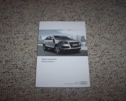 2012 Audi Q7 Owner's Manual