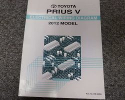 2012 Toyota Prius V Electrical Wiring Diagram Manual