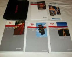 2012 Toyota 4Runner Owner's Manual Set