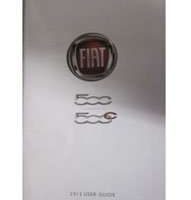 2012 Fiat 500 & 500c Owner's Operator Manual User Guide