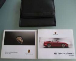 2012 Porsche 911 Turbo Owner's Manual Set