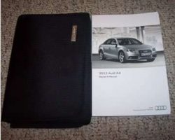 2012 Audi A4 Owner's Manual Set