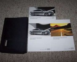 2012 Audi A7 Sportback Owner's Manual Set