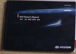 2012 Hyundai Azera Owner's Manual