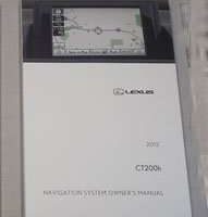 2012 Lexus CT200h Navigation System Owner's Manual