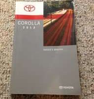 2012 Toyota Corolla Owner's Manual