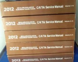 2012 Chevrolet Avalanche, Suburban & Tahoe Service Manual
