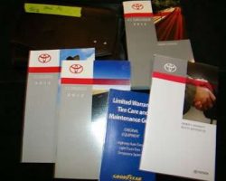 2012 Toyota FJ Cruiser Owner's Manual Set