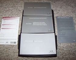2012 Infiniti FX Owner's Manual Set