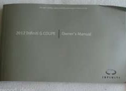 2012 Infiniti G Series Coupe Owner's Manual