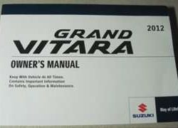 2012 Suzuki Grand Vitara Owner's Manual