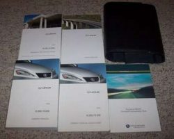 2012 Lexus IS350 & IS250 Owner's Manual Set