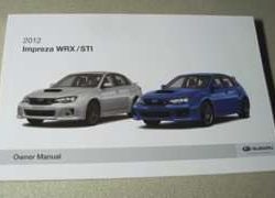 2012 Subaru Impreza WRX Sti Owner's Manual