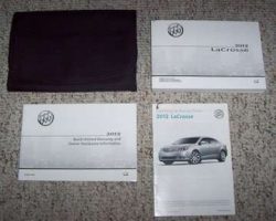 2012 Buick LaCrosse Owner Operator User Guide Manual Set