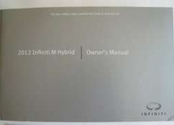 2012 Infiniti M Series Hybrid Owner's Manual