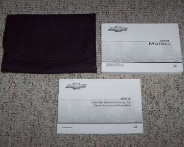 2012 Chevrolet Malibu Owner's Manual Set