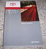 2012 Toyota Prius C Owner's Manual