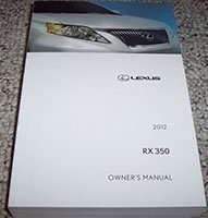 2012 Lexus RX350 Owner's Manual