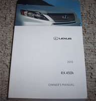2012 Lexus RX450h Owner's Manual