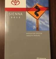 2012 Toyota Sienna Navigation System Owner's Manual