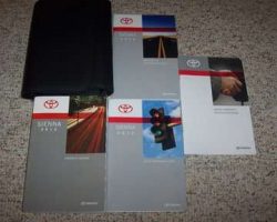 2012 Toyota Sienna Owner's Manual Set