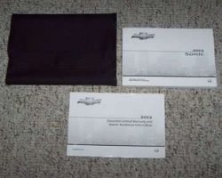 2012 Chevrolet Sonic Owner's Manual Set