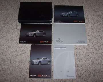 2012 Acura TSX Sedan Owner's Manual Set