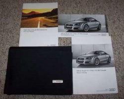 2012 Audi TT, TTS & TTRS Coupe Owner's Manual Set
