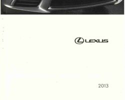 2013 Lexus LS600h L Owner's Manual