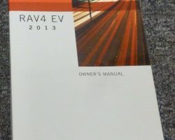 2013 Toyota Rav4 EV Owner's Manual