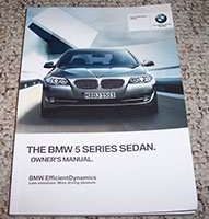 2013 BMW 528i, 535i, 550i 5-Series Including xDrive Sedan Owner's Manual